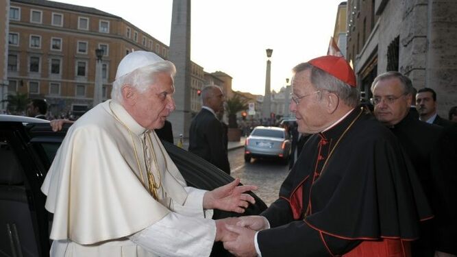 Benedicto XVI y el cardenal Kasper