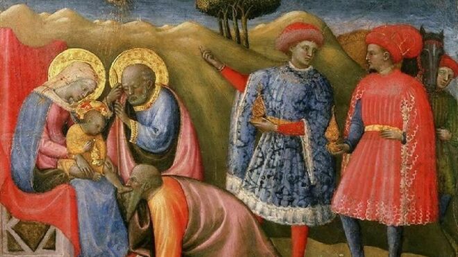 La adoració de los Magos al Niño Jesús