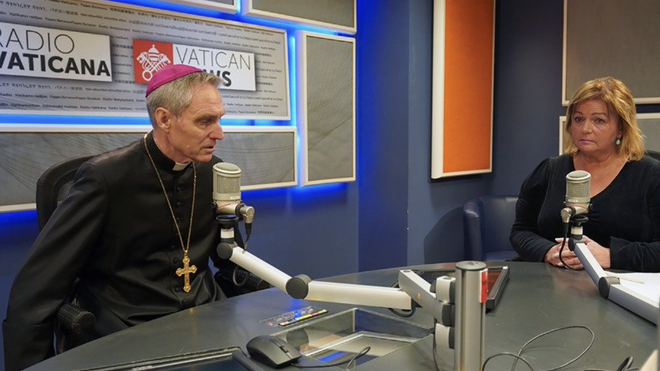Georg Gänswein, durante la entrevista