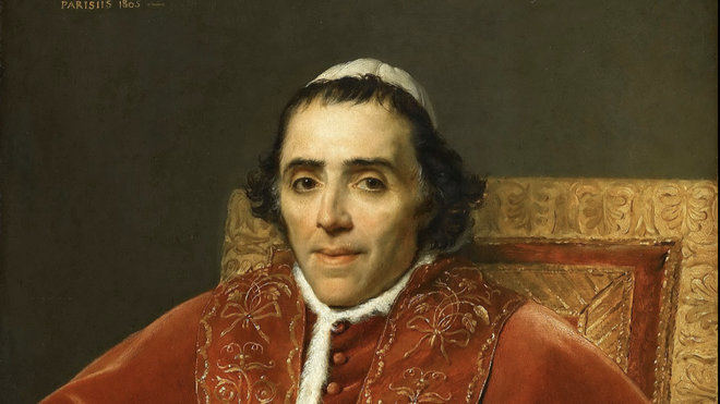 Pío VII, pintado por J. L. David