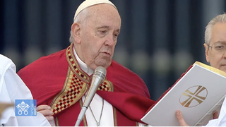 Francisco, durante la ceremonia