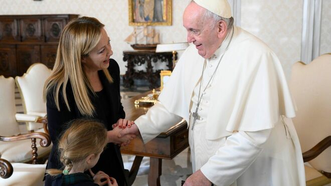 Francisco, con Giorgia Meloni