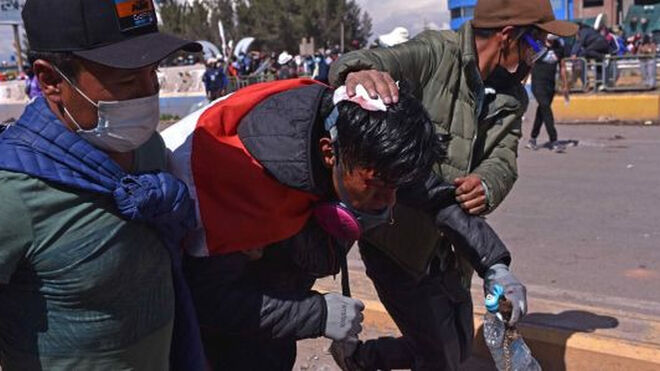 Protestas en Juliaca. Perú