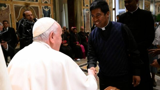 El Papa, con el clero norteamericano