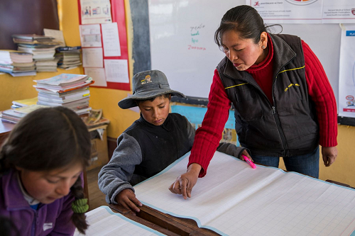 Clase en Bolivia