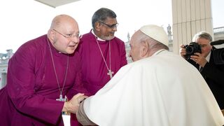 Carlos López, con el Papa Francisco