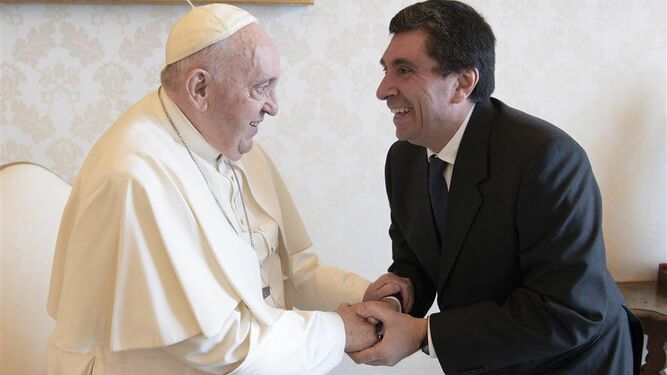 El Papa, con Davide Prosperi