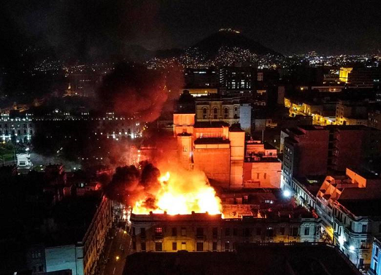 Incendio en Lima