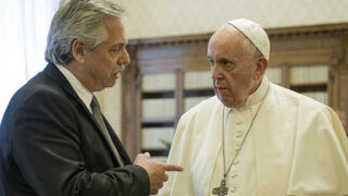 Alberto Fernández y el papa Francisco
