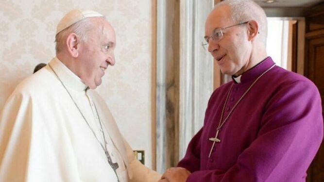 Francisco y el arzobispo de Canterbury-