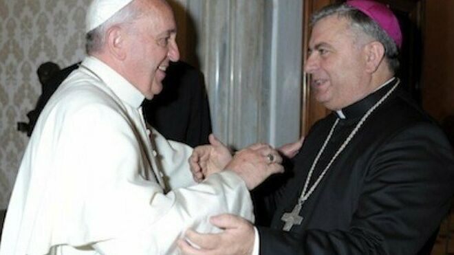 Carballo con el papa Francisco