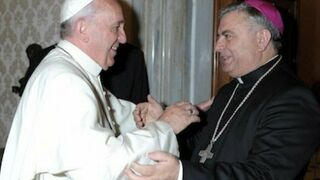 Carballo con el papa Francisco