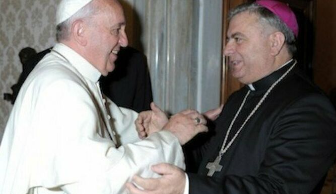 Carballo con el papa Francisco