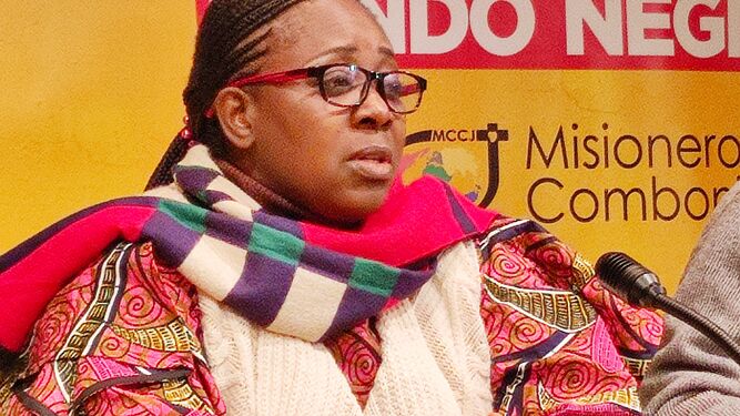 La abogada congoleña Yvette Mushigo