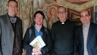Representantes de CSIF-PREC, con el cardenal Omella