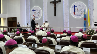 Papa y obispos del Congo