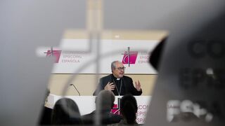 César García Magán, en la sala de prensa de Añastro