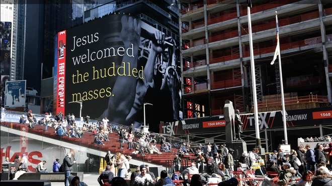 Campaña sobre Jesús en Times Square