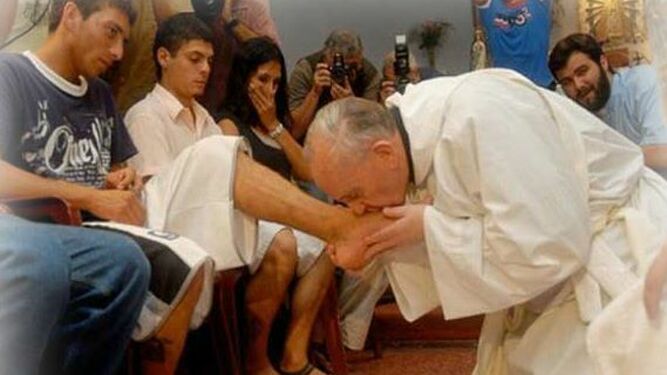 Jorge Bergoglio. Jueves Santo. Marzo 2008