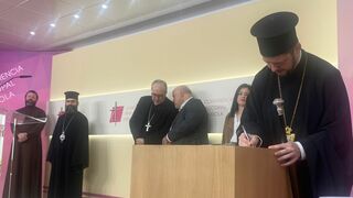 Firma de la declaración en la sede de la CEE