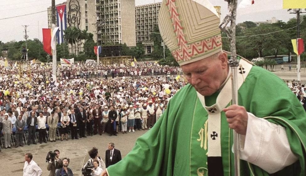 Juan Pablo II en la plaza de la Revolución