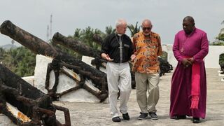 Justin Welby, con otros líderes anglicanos en Ghana