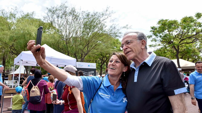Isidro Fainé, presidente de la Fundación ”la Caixa”, en una jornada del Día del Voluntario de la Fundación ”la Caixa”