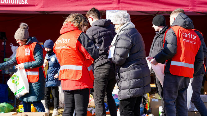 Cáritas Diocesana de Getafe en su centro de refugiados de Ucrania