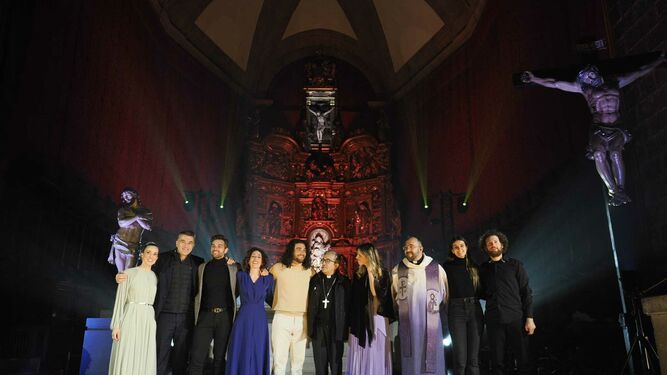 Con el arzobispo Luis Argüello. Foto: Archidiócesis de Valladolid