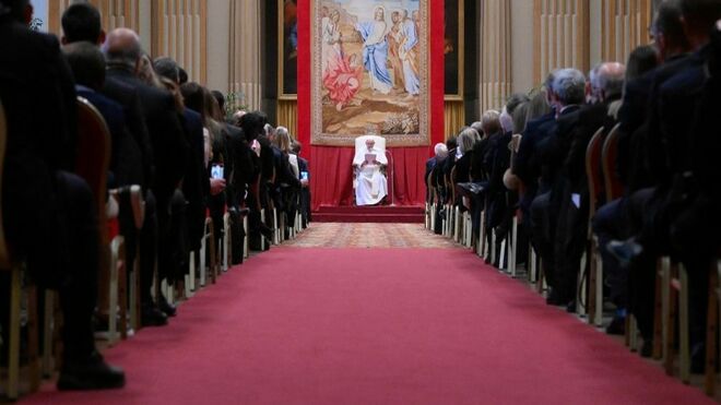 El Papa, durante la inauguración del AñoJudicial del Tribunal del Estado Vaticano