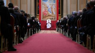 El Papa, durante la inauguración del AñoJudicial del Tribunal del Estado Vaticano