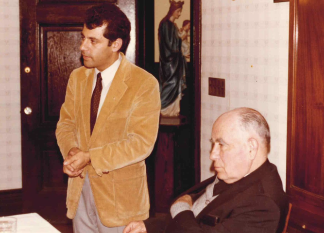 Cardenal Silva Henríquez y Mario Paredes