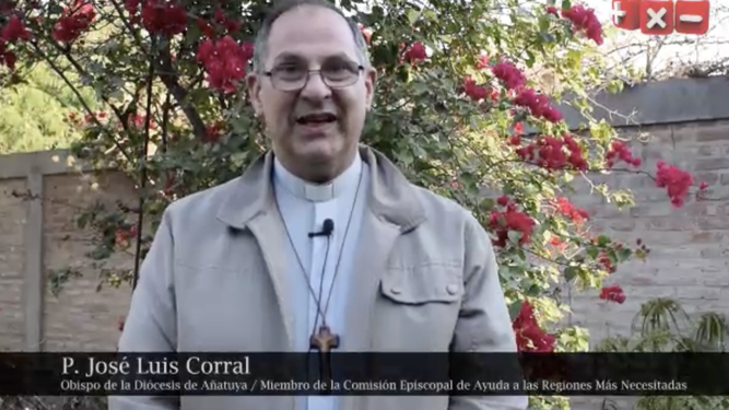 José Luis Corral SVD, obispo de Añatuya y responsable de la Colecta Nacional
