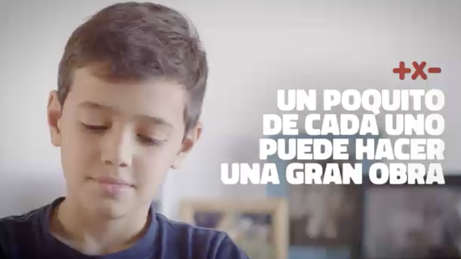 Imagen de la campaña de la Colecta Nacional "Más por Menos"