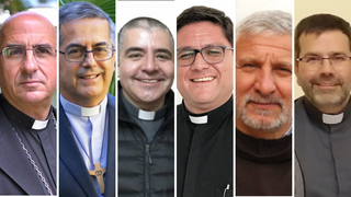 Obispos chilenos Chomalí, Pérez de Arce, Morales, Castro, Covili y Chordi