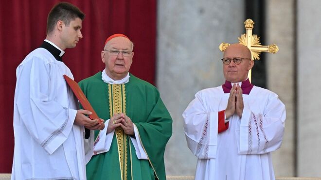 Cardenal Farrell durante la misa por las familias