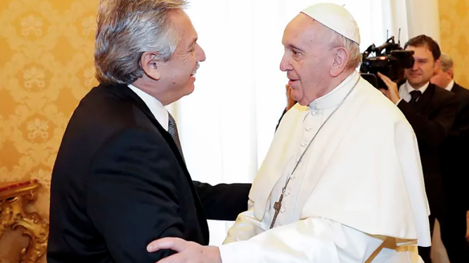 El presidente argentino, Alberto Fernández y Francisco