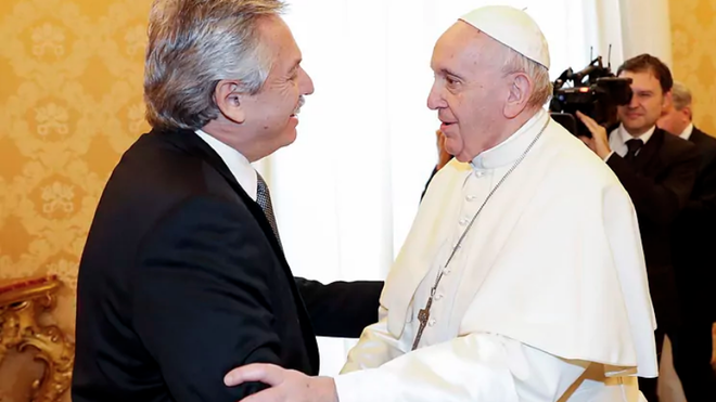 El presidente argentino, Alberto Fernández y Francisco