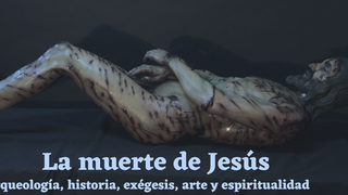 El cartel con la imagen del 'Cristo yacente', de Juan Manuel Miñarro