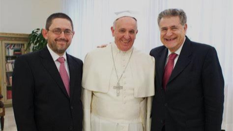 Ariel Stofenmacher con el Papa