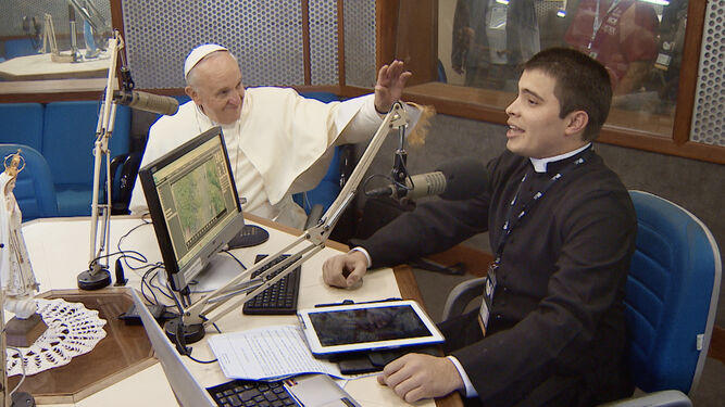 El Papa, en una escena de In viaggio
