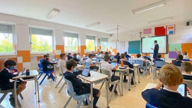 Aula de un colegio segregado