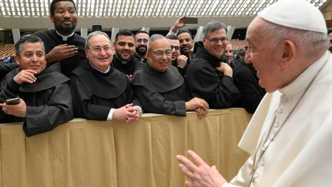 El Papa, en la audiencia en el Aula Pablo VI