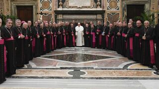 Francisco y los obispos de Colombia en Roma