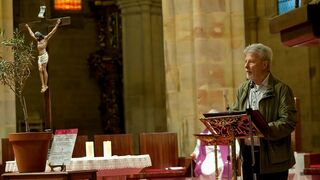 Joseba Imanol Ibarra durante la lectura de su testimonio