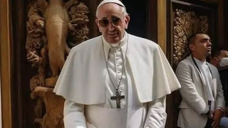 El Papa, en una imagen fake