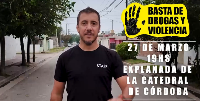 Acto Basta de drogas y de violencia
