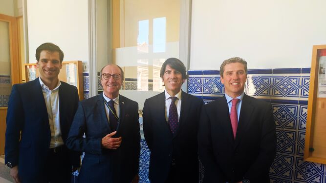 De izquierda a derecha, Arturo Benito, José Luis Fernández, Íñigo Serrats y David Alonso
