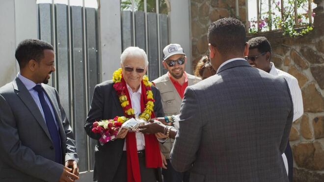 El padre Ángel visita los proyectos de Mensajeros de la Paz en Etiopía
