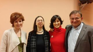 Estrella Moreno, Serena Noceti, Marisa Arias y Carlos García de Andoin